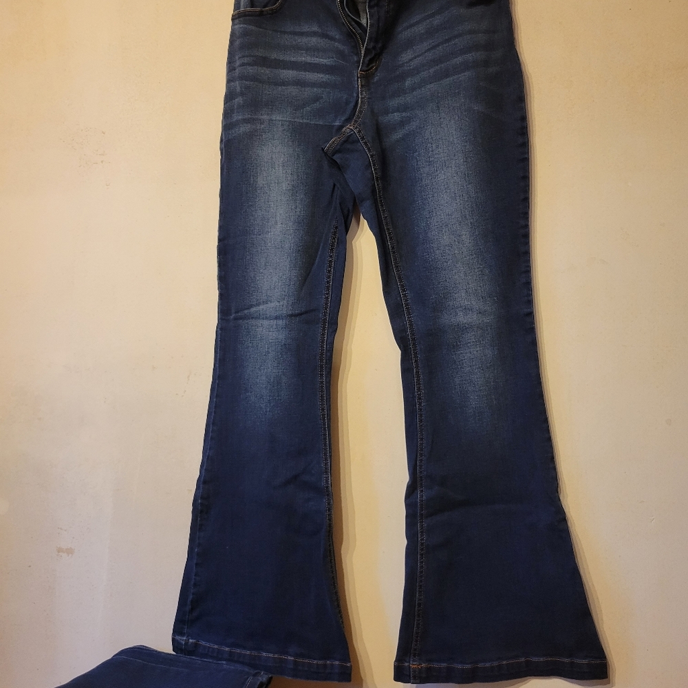 Cato Est 1946 Flared Denim Jeans Size 14/16 Great Condition Medium Wash